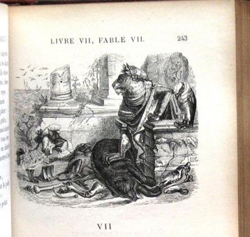 Fables de la Fontaine 1870 Grandville (ill.) - Fabels beschikbaar voor biedingen