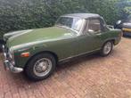 MG Midget uit 1976 Groen met Chrome bumpers, Voorwielaandrijving, 1491 cc, 4 cilinders, Cabriolet