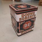 Douwe Egberts blik + 2 collectors kopjes, Ophalen of Verzenden, Gebruikt, Gebruiksvoorwerp