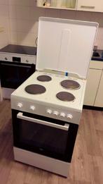 Elektrisch fornuis met oven, Elektrisch, 4 kookzones, Vrijstaand, 85 tot 90 cm