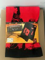 Partij Theedoeken 100%katoen vrolijk print 600x, Ophalen, Nieuw, Zwart, Theedoek of Handdoek