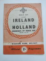 Ierland - Nederlands Elftal 17-3-1965 Programmablad, Verzenden, Gebruikt, Overige binnenlandse clubs
