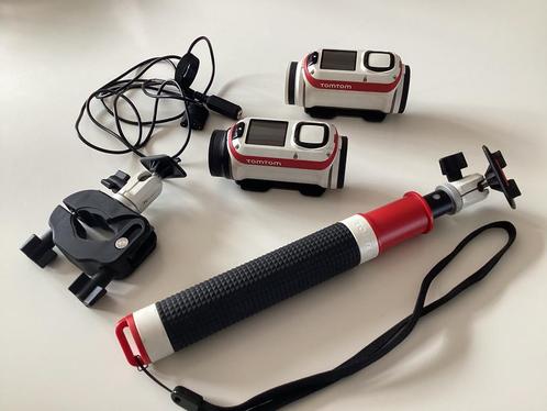 TomTom Bandit action cam dashcam + accessoires selfiestick, Hobby en Vrije tijd, Elektronica-componenten, Gebruikt, Ophalen of Verzenden