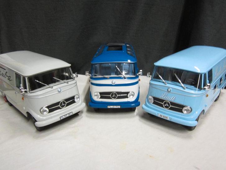 MERCEDES-BENZ BUS TYPE L 319 LINDT EN SPRUNGLI, Hobby en Vrije tijd, Modelauto's | 1:18, Nieuw, Auto, Norev, Ophalen of Verzenden