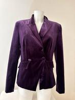 Fluwelen Labeldot colbert mt 38, Maat 38/40 (M), Verzenden, Paars, Nieuw