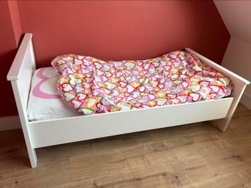 Gratis wit Peuter/kinder houten bed met matras 160x80 beschikbaar voor biedingen