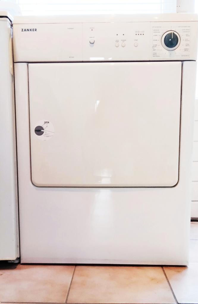 Zanker AE 2042 Thermat Wasdroger, Witgoed en Apparatuur, Wasdrogers, Zo goed als nieuw, Luchtafvoer, Voorlader, 4 tot 6 kg, 85 tot 90 cm