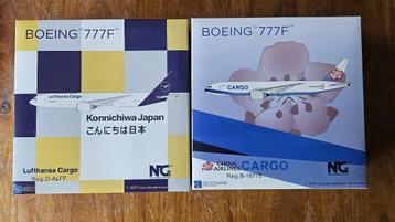 2 x B777 Cargo´s  van NG Models schaal 1:400 beschikbaar voor biedingen