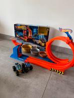 Hotwheels monster truck looping en lanceer baan., Ophalen of Verzenden, Zo goed als nieuw, Hot Wheels