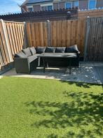 Zwarte Lounge Set Tuin - 5 persoons, Tuin en Terras, Tuinsets en Loungesets, 5 zitplaatsen, Ophalen of Verzenden, Zo goed als nieuw