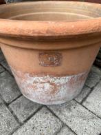 Grote terracotta bloembak/bloempot 44 cm doorsnee, Tuin en Terras, Steen, Gebruikt, Minder dan 60 cm, Rond