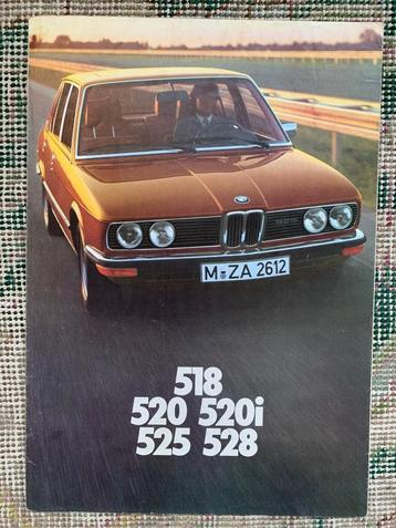 Nederlandse brochure folder BMW 5-serie E12 1976 beschikbaar voor biedingen