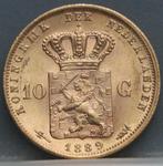 Mooi gouden tientje 1889 - 10 gulden 1889 goud - Willem 3, Koning Willem III, Verzenden, Goud, Losse munt