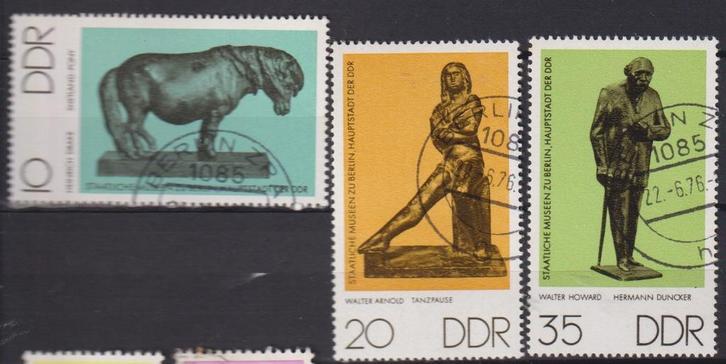 DDR 1976 Beelden, Postzegels en Munten, Postzegels | Thematische zegels, Gestempeld, Plaats of Gebouw, Ophalen of Verzenden