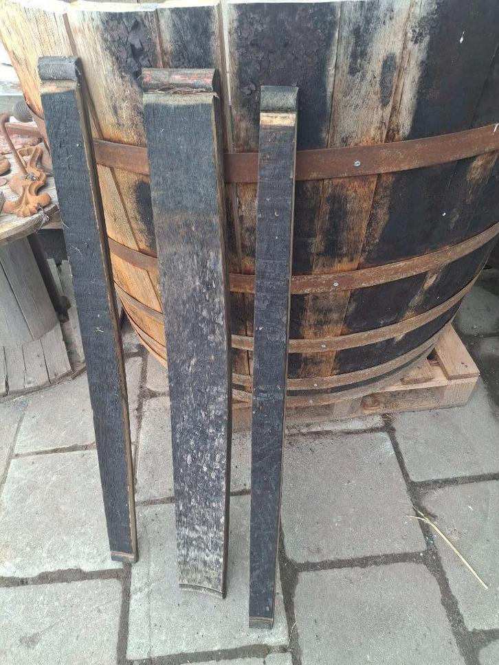 duigen van whiskyvaten en rookhout v. Whisky, zie fot-omschr, Tuin en Terras, Regentonnen, Gebruikt, Hout, Minder dan 75 liter