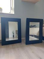2 grote zwarte wickler spiegels 80 x 60 cm, Ophalen, Gebruikt, Minder dan 100 cm, Rechthoekig