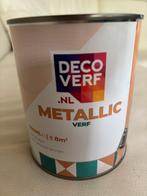 Ter overname: Deco verf, 750 ml metallic licht goud, Doe-het-zelf en Verbouw, Verf, Beits en Lak, Minder dan 5 liter, Ophalen of Verzenden