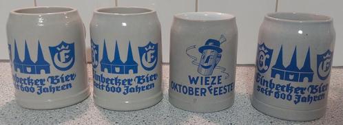 Te koop 4x bierpullen Einberker en wieze bier 0,5 l, Verzamelen, Biermerken, Gebruikt, Pul(len), Overige merken, Ophalen of Verzenden