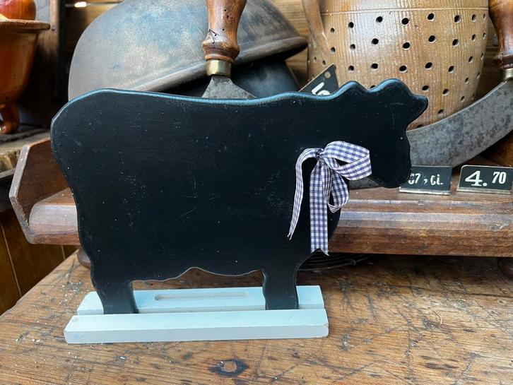 Krijtbord van koe, slagerij, decoratie, memobord boerderij, Huis en Inrichting, Woonaccessoires | Memoborden, Gebruikt, Overige typen