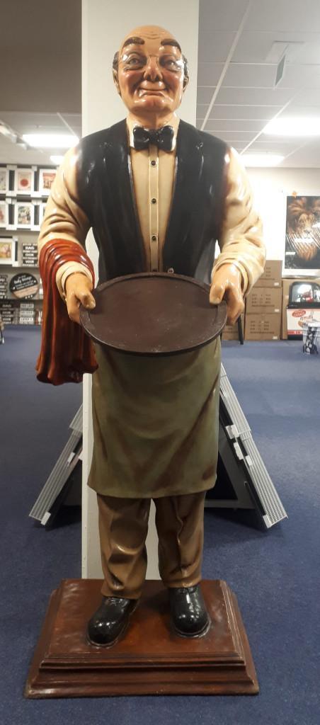 Butler opa beeld cafe decoratie levensgroot beeld deco, Antiek en Kunst, Kunst | Beelden en Houtsnijwerken, Ophalen