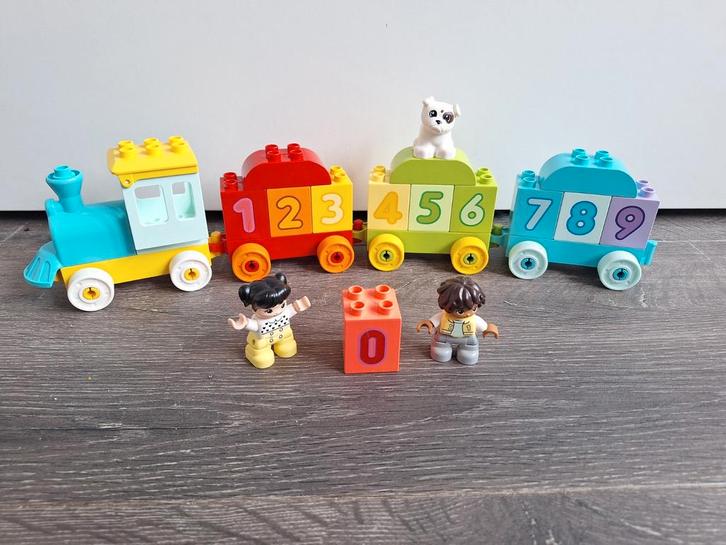 Lego Duplo cijfertrein, Kinderen en Baby's, Speelgoed | Duplo en Lego, Zo goed als nieuw, Duplo, Complete set, Ophalen of Verzenden