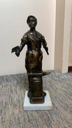 Mooi bronzen beeld.   34 cm hoog., Antiek en Kunst, Antiek | Koper en Brons, Ophalen of Verzenden