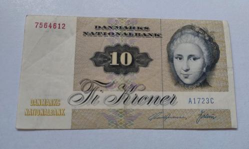 Denemarken 10 Kronen Bankbiljet - 1972 - Anna Ancher, Postzegels en Munten, Bankbiljetten | Europa | Niet-Eurobiljetten, Los biljet