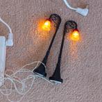 Lemax bell ornament lamp post set of 2 voor Kerstdorp, Ophalen of Verzenden