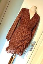 Freebird Overslag wikkel jurkje jurk bruin Maat S kleding, Maat 38/40 (M), Bruin, Verzenden, Zo goed als nieuw