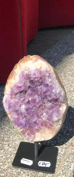 Twee keer amethist op standaard, Ophalen of Verzenden, Mineraal