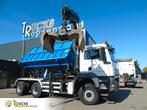 MAN TGS 26.400 + 6x6 + HIAB 166 E3 HIPRO + 3SIDE TIPPER, Auto's, Vrachtwagens, Automaat, MAN, Wit, Bedrijf