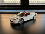 Ferrari 458 Spider Hotwheels Elite, Hobby en Vrije tijd, Modelauto's | 1:18, Ophalen of Verzenden, Zo goed als nieuw, Hot Wheels