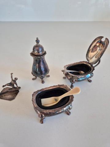 Peper en zoutstel Regis zilver  beschikbaar voor biedingen