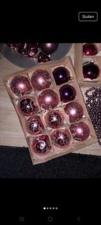 Paarse kerstballen, Ophalen of Verzenden, Zo goed als nieuw