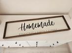 Homemade houten tekstbord., Huis en Inrichting, Ophalen