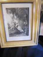 EUGENE Napoleon NEUREUTHER, Gravure Maria met ENGEL ???, Ophalen of Verzenden