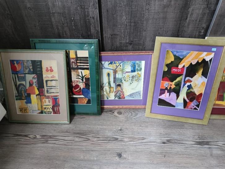 Laatste kans 16 stuks reproducties ingelijst in een koop, Huis en Inrichting, Woonaccessoires | Schilderijen, Tekeningen en Foto's