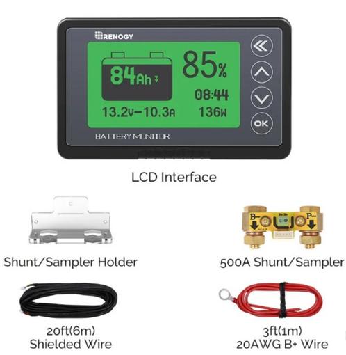 RBM500-500A Battery Monitor, Watersport en Boten, Navigatiemiddelen en Scheepselektronica, Nieuw, Kabel of Apparatuur, Ophalen of Verzenden