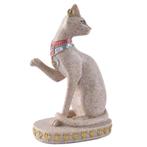 Egyptische Witte Kat Beeld Sphinx Decoratie Godin Farao, Verzamelen, Beelden en Beeldjes, Verzenden, Nieuw, Dier