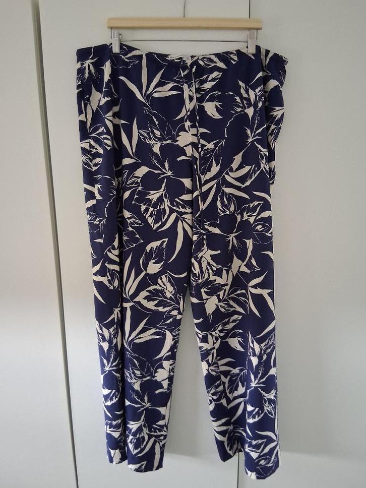 Abercrombi & Fitch blauwe broek met print mt.XL *NIEUW*, Kleding | Dames, Broeken en Pantalons, Nieuw, Maat 46/48 (XL) of groter