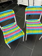 2 Ikea Färgglad stoelen, Kinderen en Baby's, Kinderkamer | Tafels en Stoelen, Ophalen, Zo goed als nieuw, Stoel(en)