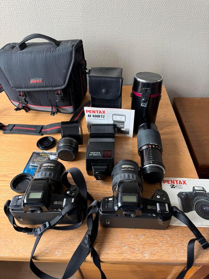 2 x PENTAX ANALOOG compleet, Audio, Tv en Foto, Fotocamera's Analoog, Gebruikt, Spiegelreflex, Pentax, Ophalen of Verzenden