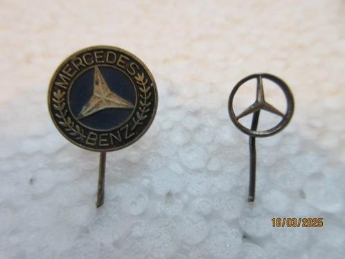 2 verschillende pins - speldjes met Mercedes logo, Verzamelen, Speldjes, Pins en Buttons, Gebruikt, Speldje of Pin, Merk, Ophalen of Verzenden