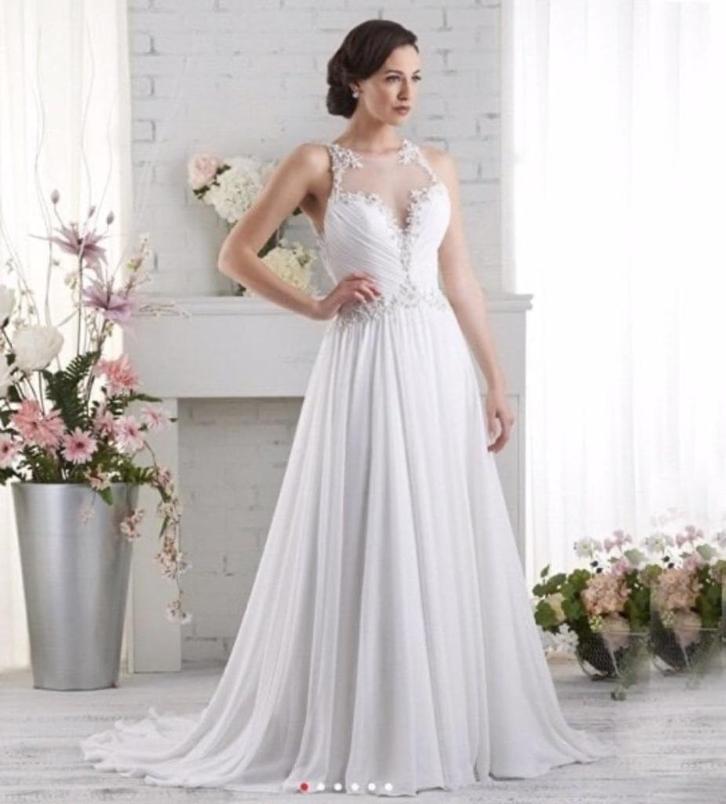 trouwjurk Grote maat trouwjurk maat 48 50 52 54, Kleding | Dames, Trouwkleding en Trouwaccessoires, Nieuw, Trouwjurk, Wit, Ophalen of Verzenden