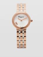 Horloge FERRAGAMO roségoudkleurig 2 stucks 800€ now 550€, Ophalen of Verzenden, Zo goed als nieuw, Staal, Overige merken