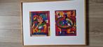 Kunst Reproduktie van Briels  2 luik, Antiek en Kunst, Ophalen of Verzenden