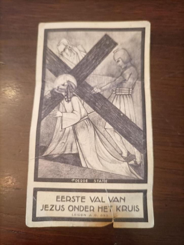 Bidprentje bid voor de ziel van zaliger Veldhoven, Verzamelen, Overige Verzamelen, Gebruikt, Ophalen of Verzenden