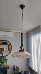 Complete set lampen met grieks Meander motief, Ophalen, Gebruikt, Glas, 75 cm of meer