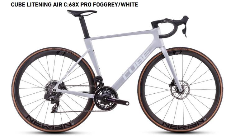 CUBE Litening AIR C:68X PRO Foggrey/White, Fietsen en Brommers, Fietsen | Racefietsen, Zo goed als nieuw, Overige merken, Meer dan 20 versnellingen