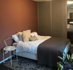 Ikea Espevär boxspring 160x200, Gebruikt, Wit, Tweepersoons, Ophalen of Verzenden